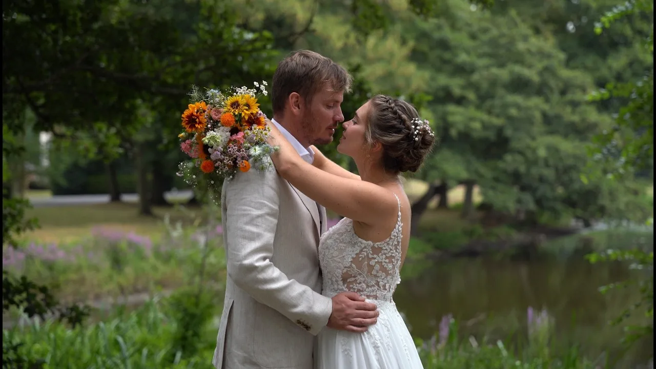 Still from the Seppe & Lien wedding video